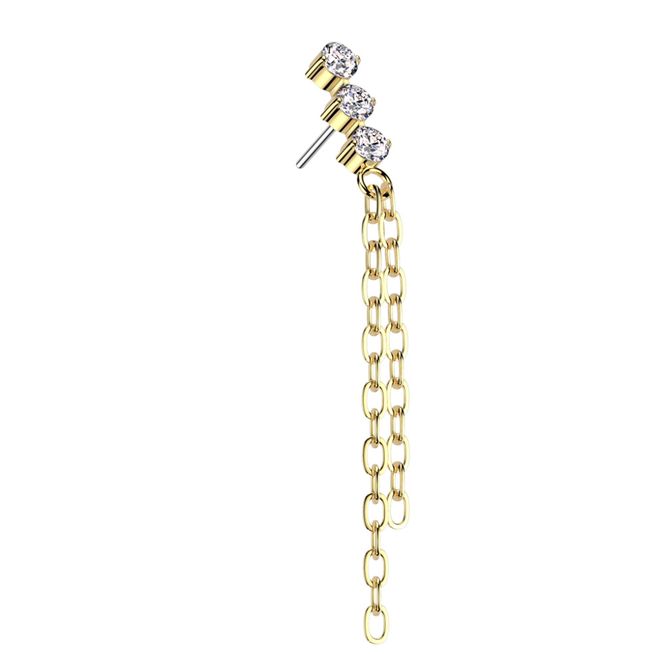 Hoofdbeeld Lynx Cleo Trio Push-fit Gold ...