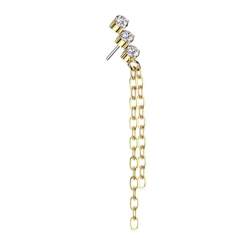 Lynx Cleo Trio Push-fit Gold Clear