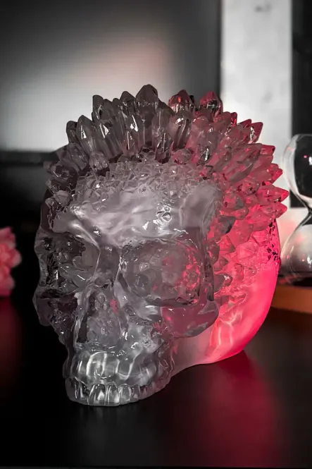 Hoofdbeeld Geode Crystal Skull Ornament